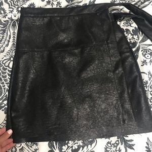 Leather Skirt - Wrap Skirt